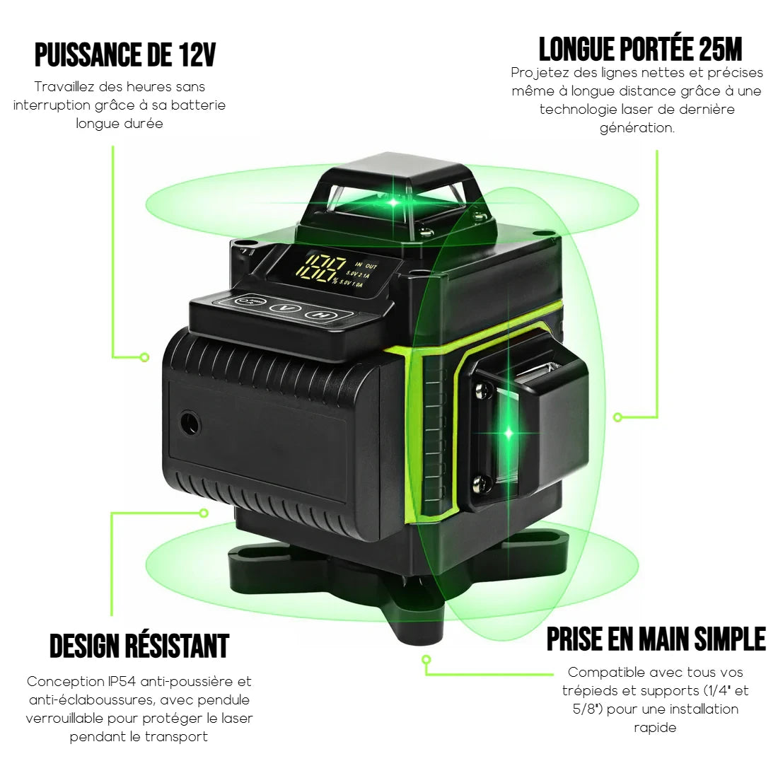 Niveau laser 16L 4D360®