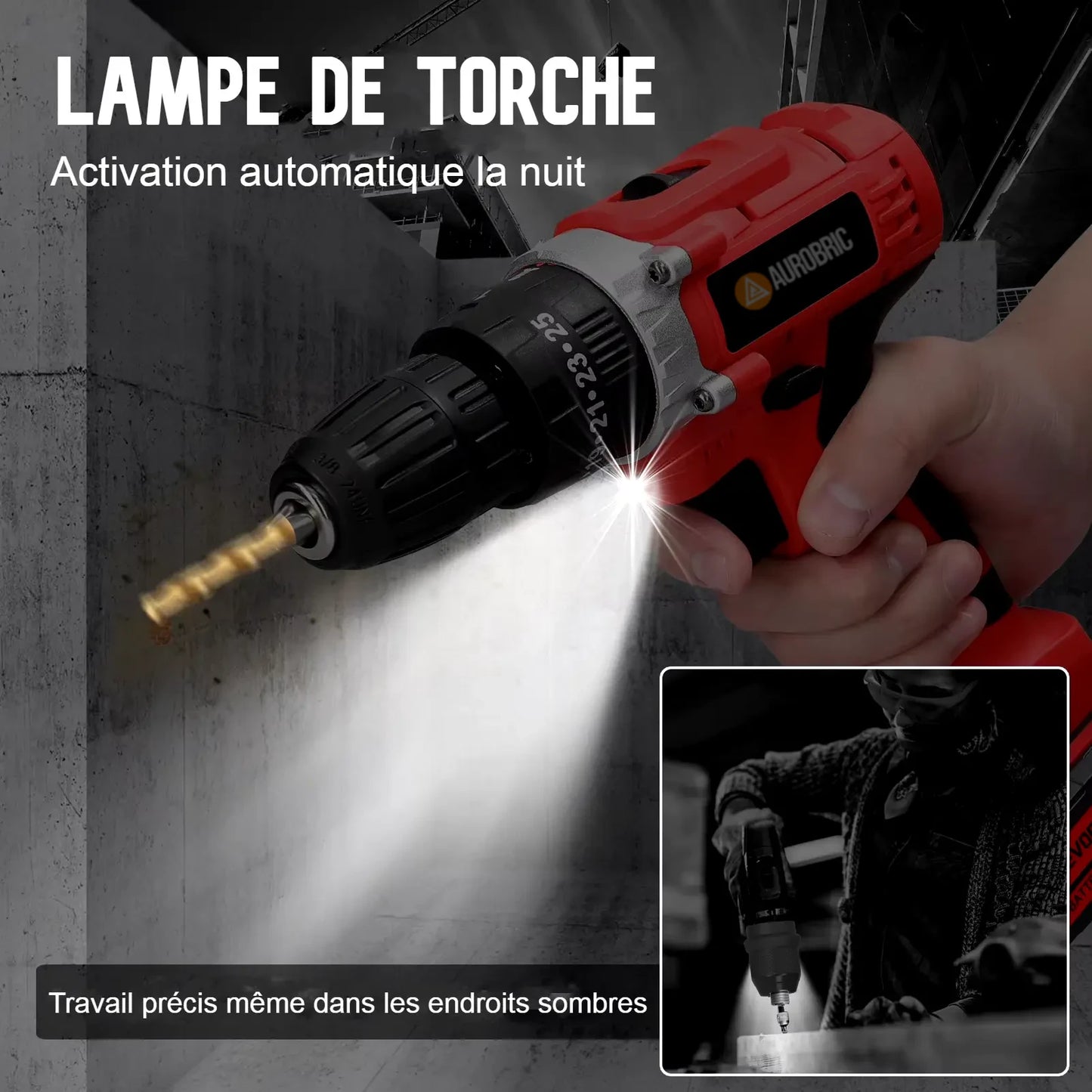 Perceuse électrique sans fil 3-EN-1 21V