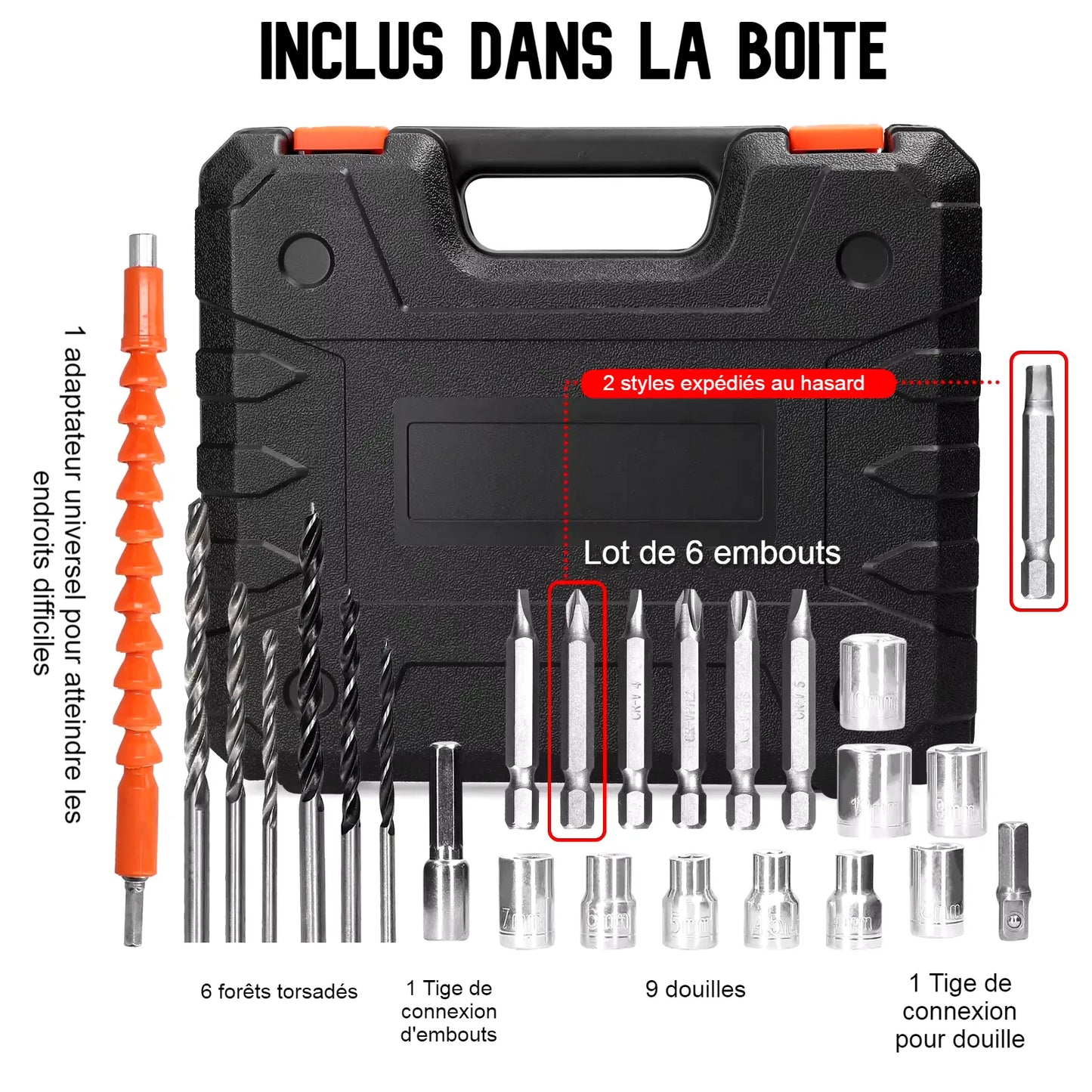 Perceuse électrique sans fil 3-EN-1 21V