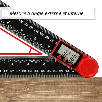 Rapporteur d'angle électronique, règle d'angle numérique 2-en-1