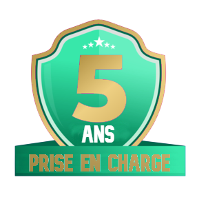 Garantie 2 ans et support gratuit 5 ans
