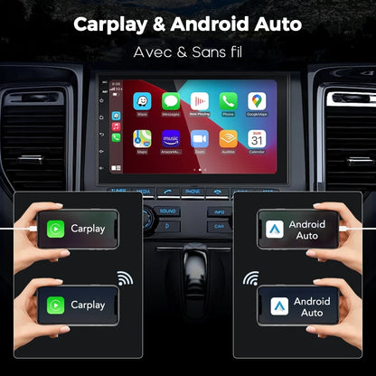 Autoradio 2 DIN universel 7" Carplay & Android Auto NEXBEE®