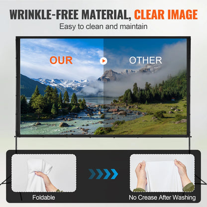 Écran toile projection anti plis 16:9 HD (pour Loomix Ultra® 4k)