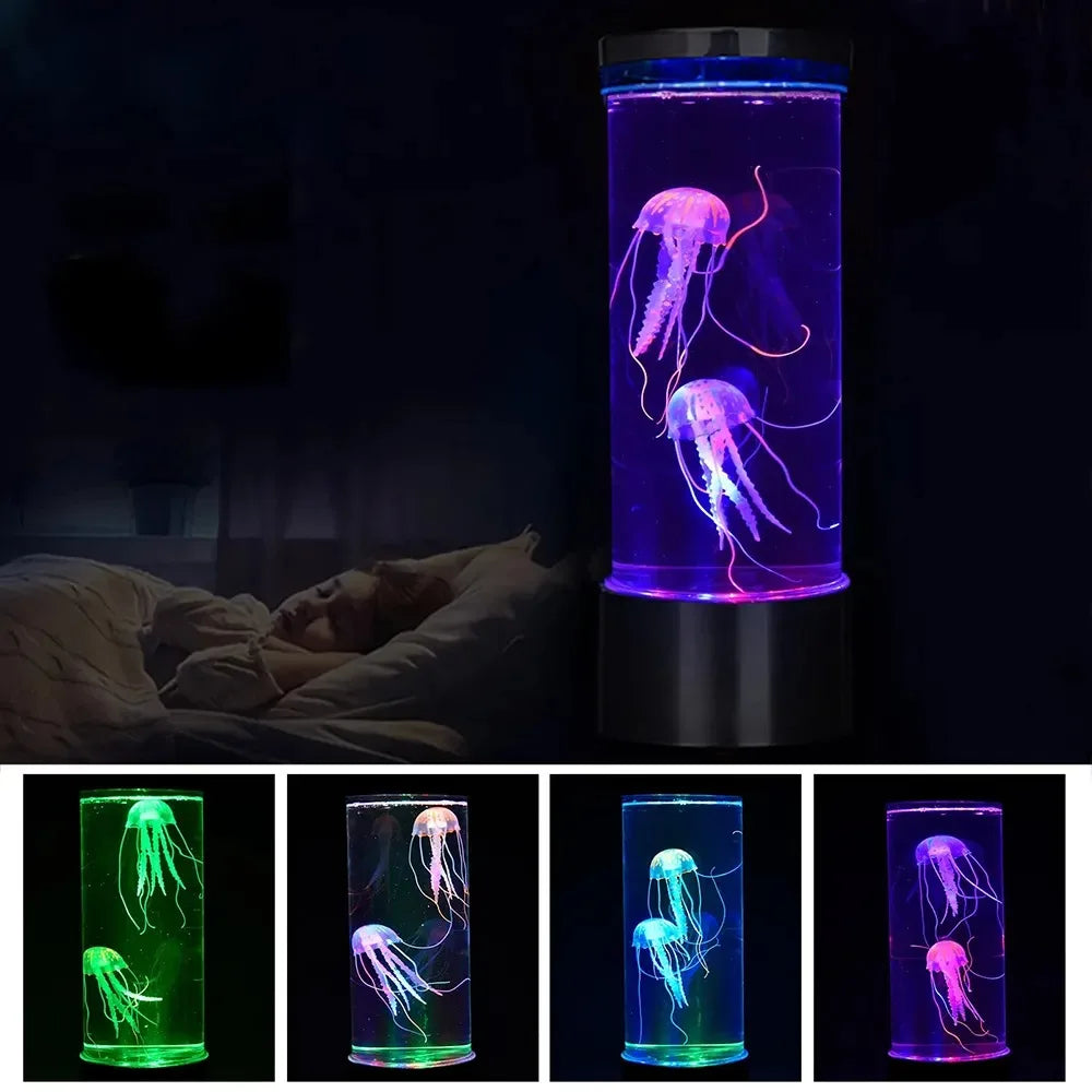 MÉDUSE Lampe Méduse LED Changeante - Lampe de Nuit USB/Piles - Cadeau Enfant - Déco Chambre d’Anniversaire