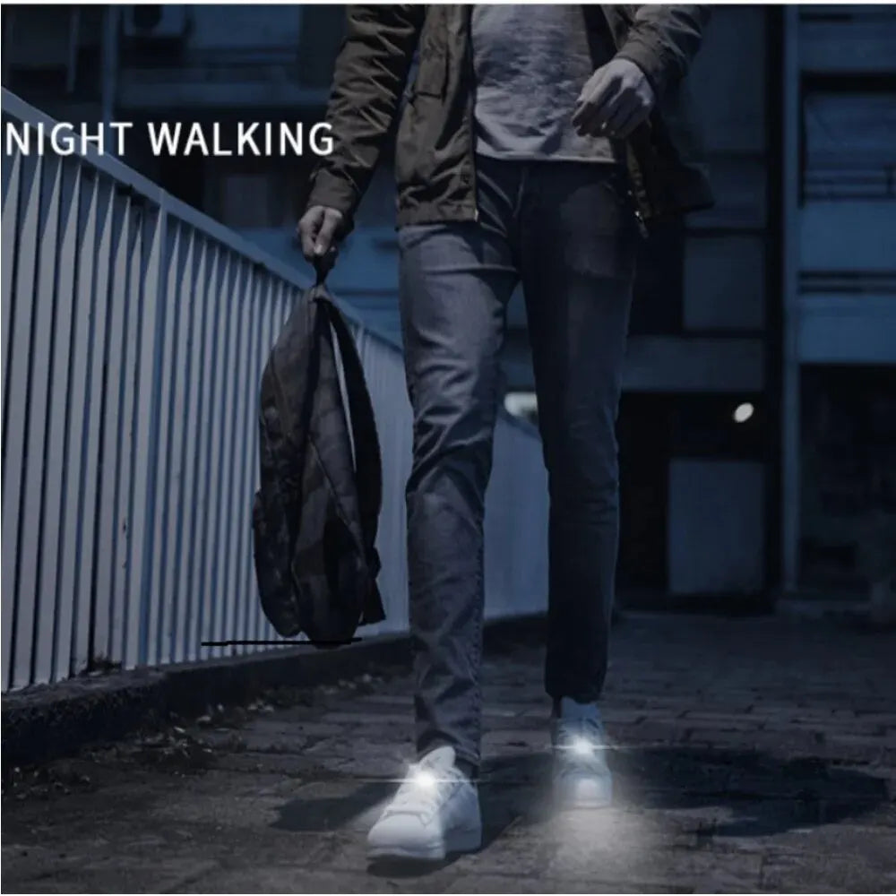 Phares pour chaussures - Lumières LED pour Chaussures - Charms Lumineux pour Promenade Nocturne, Pique-nique, Vélo