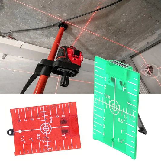 Plaque de visée laser magnétique avec support, accessoire standard compatible avec niveau laser à faisceau, ligne laser renforcée