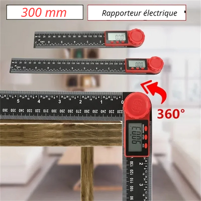 Rapporteur d'angle électronique, règle d'angle numérique 2-en-1