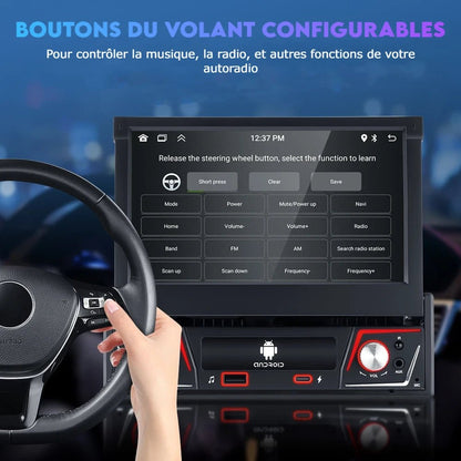 Autoradio™ - 1 DIN Universelle 2+32GO Carplay & Android auto, WiFi & GPS - Aurobee Gearelec smartphone photographie len lens