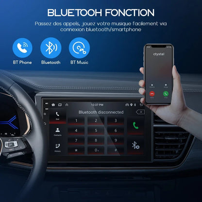 Autoradio™ - 2 DIN Universelle Carplay & Android auto GPS WiFi HD 7" - Aurobee Gearelec smartphone photographie len lens