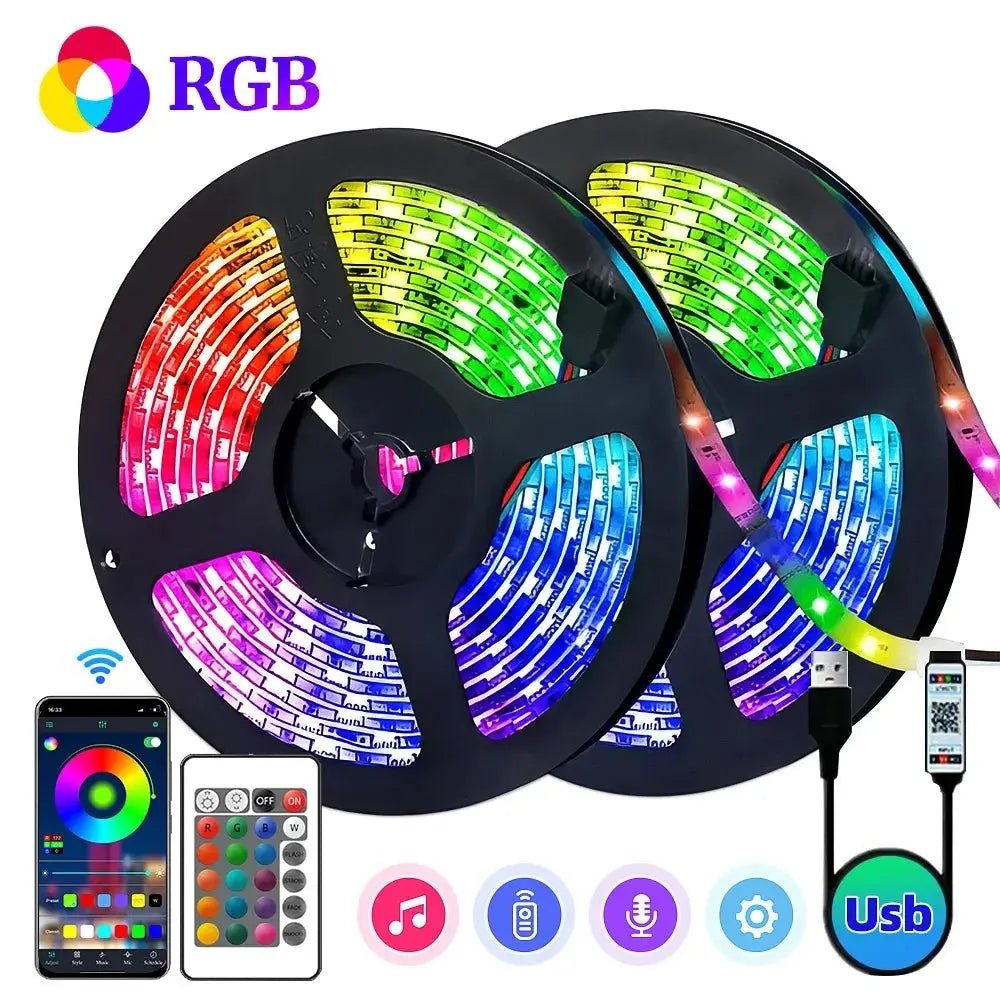 Bande LED RGB Bluetooth & Télécommande USB - Aurobee aurobee smartphone photographie len lens