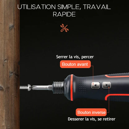 Tournevis-perceuse électrique multifonctions | 41 en 1, sans fil