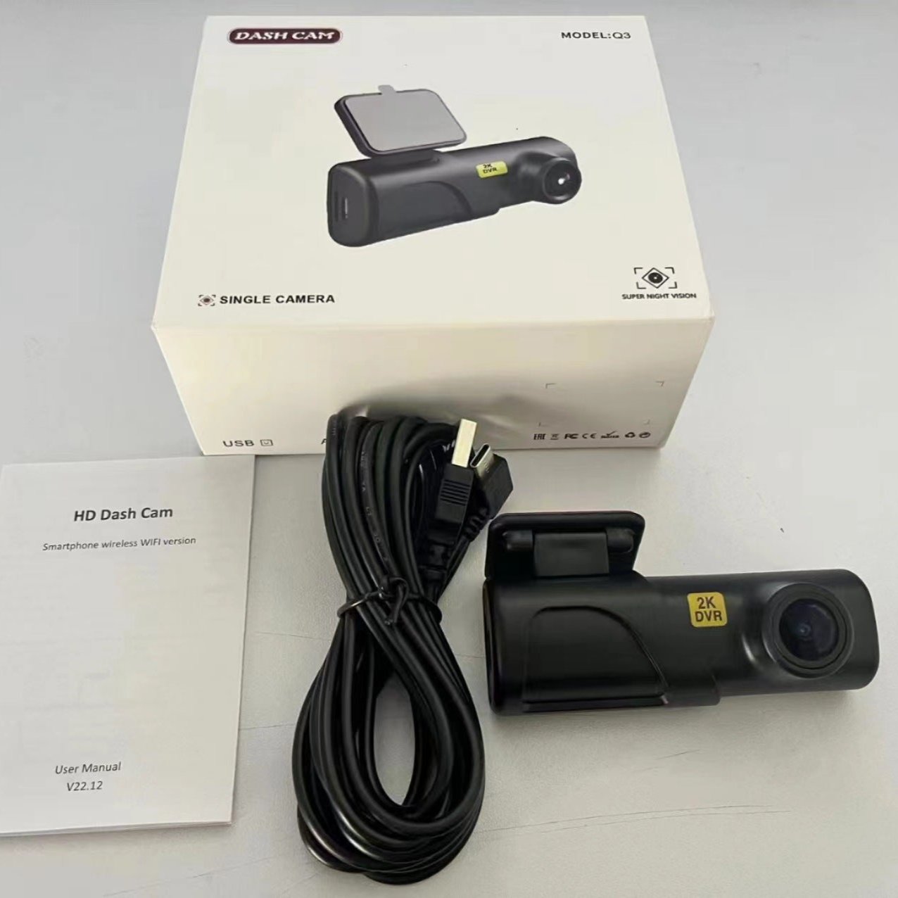 Dashcam QHD 2K WiFi