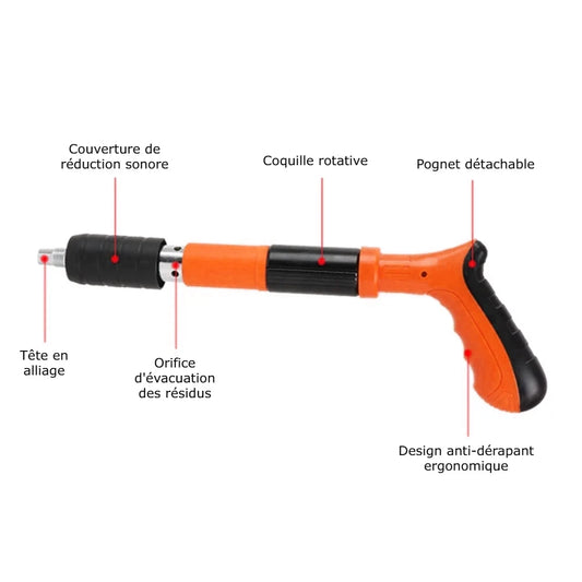 Pistolet cloueur en acier