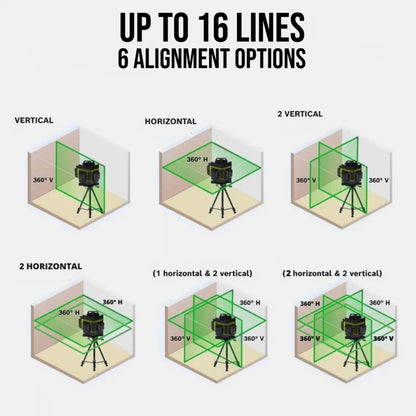 Professional High-Precision Laser Level | 16L4D360 AUROBEE®