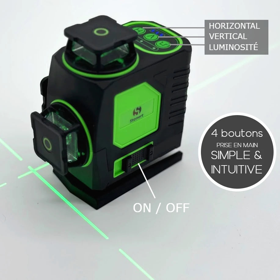 STONERT® - Niveau Laser 16 lignes Pro résistant aux chutes
