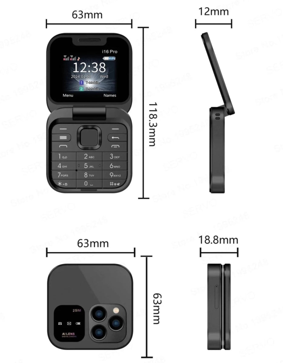 Mini16 Pro™ Téléphone simple sans internet - Aurobee Aurobee smartphone photographie len lens