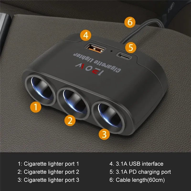 Multiprise USB allume cigare pour rétroviseur Innauto® 12V 24V - Aurobee Aurobee smartphone photographie len lens