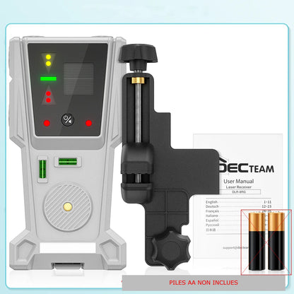 Récepteur 60m de laser avec ligne pulsée rouge et vert