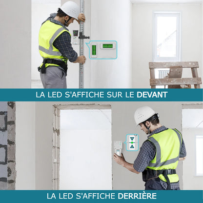 Récepteur 60m de laser avec ligne pulsée rouge et vert