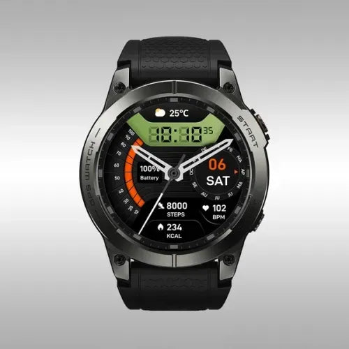 Smartwatch militaire - Sports, GPS et Appels intégrés iOS & Android