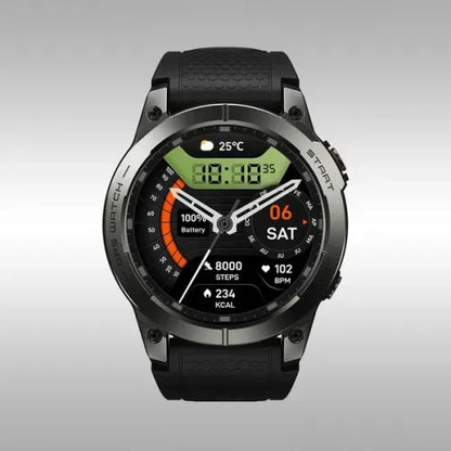 Smartwatch militaire - Sports, GPS et Appels intégrés iOS & Android