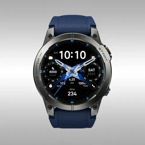 Smartwatch militaire - Sports, GPS et Appels intégrés iOS & Android