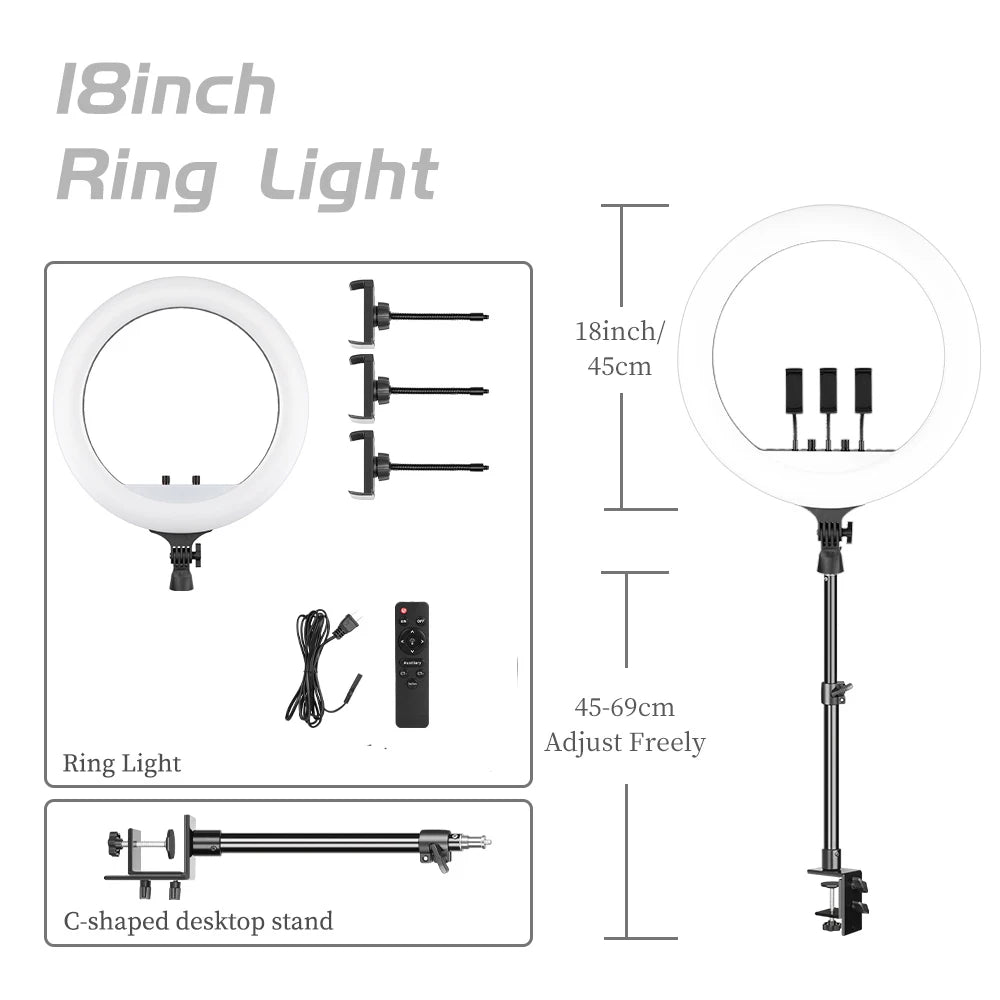 Ring light et anneau lumineux pour smartphone